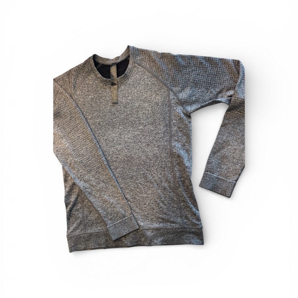 Lululemon Athletica Heathered Gray Knit Top